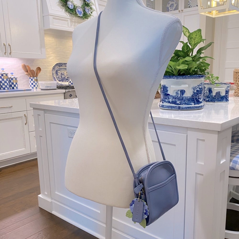 Coach Vintage Abbie Crossbody Bag 💜🩵Periwinkle 9017🩵💜 - Picture 2 of 12